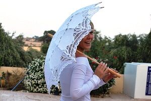 lace parasols and fans from sunsibility